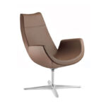 Scaune - Fotoliu rotativ, complet tapitat cu spatar inalt