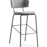 Scaune de bar Flexi - Scaun de bar, inaltime sezut la 75 cm, structura din otel, sezutul si spatarul sunt tapitate complet