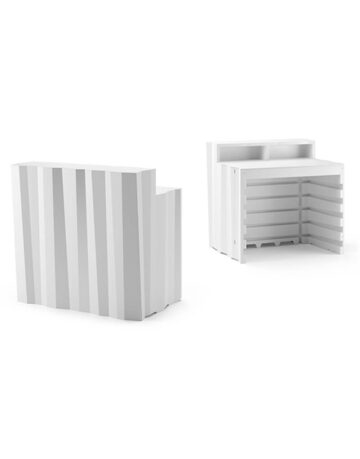 Mobilier de exterior - Fronzen se potriveste atat uzului interior cat si exterior, de asemenea este disponibila varianta iluminata, cu o gama larga de accesorii.