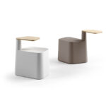 Chairs - This HPL countertop chair is ideal for short stops in public traffic, such as bars, lounges, study rooms, and bookstores.