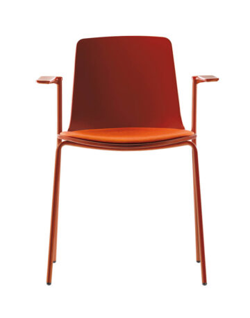 Scaune - Scaunul cu cotiere Lottus, este un scaun cu o structura cu patru picioare