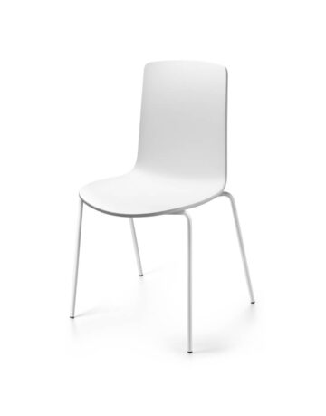 Scaunul Lottus High, este un scaun cu o structura cu patru picioare din otel, cu finisaj cromat sau lacuit