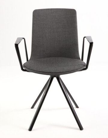 Scaune - Scaunul rotativ sau cu sezut fix Lottus High, este un scaun cu o structura cu patru picioare cromate sau lacuite.