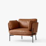 Leather sofas with shapes defined by Danish design and Italian comfort. Due to the compact dimensions of the Cloud series furniture, they adapt perfectly in contemporary spaces.