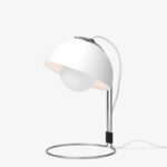 Lampa Flowerpot a devenit sinonim cu miscarea Flower power de la sfarsitul anilor '60. eria Flowerpot cuprinde diferite modele, ce includ trei lampi si doua veioze.