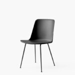 Rely is an office chair with a fixed or rotating base. Designed by Hee Welling, its simple and ergonomic look embodies minimalist and practical fusion.