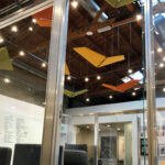 V-flap sound-absorbing panels