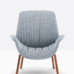 Elegant four-legged armchair.