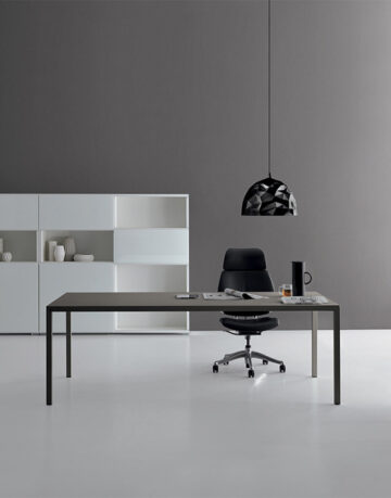 RODI desks, with legs and worktops in “painted metal”, are available in 5 different finishes and are adaptable to multiple work environments.