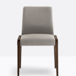 Elegant chair distinguished by refined details.