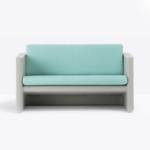 Two-seater sofa perfect for enjoying sunny days.