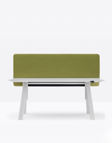 Biroul reglabil ce permite utilizatorului să aleagă înălțimea ideală a blatului, de la 740 la 1140 mm. Stație de lucru cu picioare din oțel,blat laminat ultra-subțire susținut de un cadru din aluminiu.