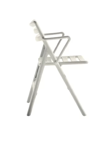 Air - scaun pliabil alb cu cotiere - formota fit out