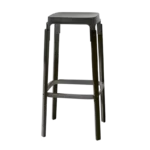 STEELWOOD black stool - formota fitout