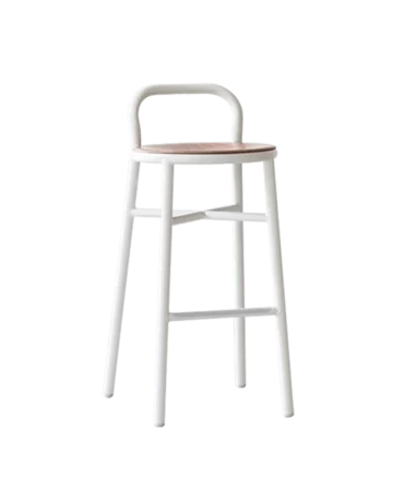 White Pipe stool - formota fitout