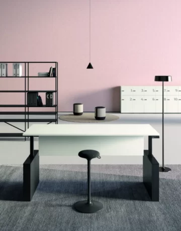 Birou ajustabil pe inaltime Winglet - produse fit out formota